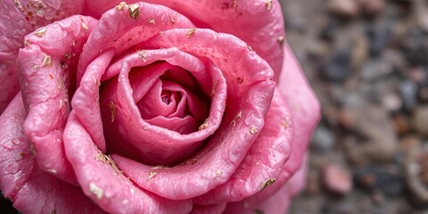 Close up view of raw lepidolite rose mica showcasing intricate macro detail texture background, unpolished and rough surface of semi precious gemstone, texture, mica