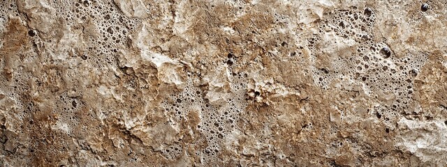 Naklejka premium Mocha mousse rocky textures adorned with moss and organic patterns in nature