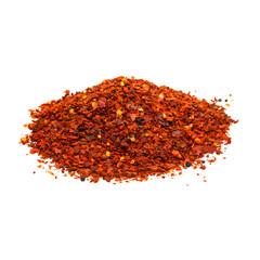 Illustration of a colorful pile of Aleppo pepper on a transparent background, ideal for food photography and cooking visuals.