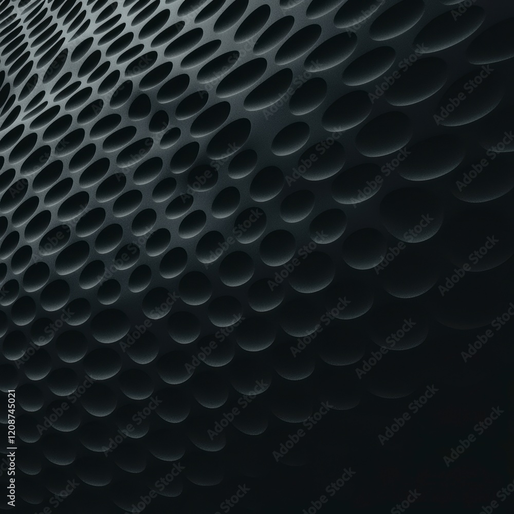 Poster abstract dark grey 3d surface background geometric pattern oval texture modern design