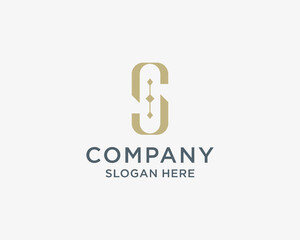 Elegant S letter logo
