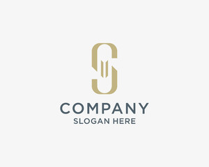 Elegant S letter logo