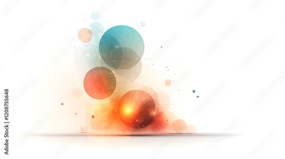 Poster abstract background with pastel colors in dynamic composition art visuals creative space