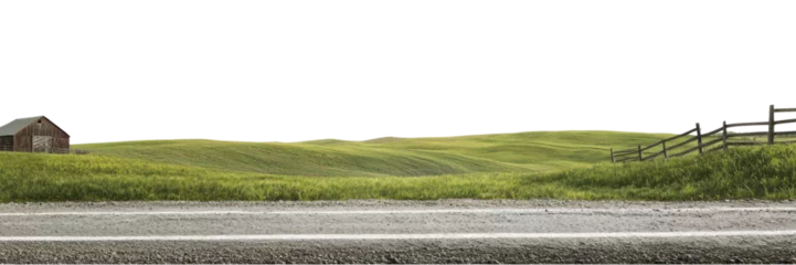 Fototapeten PNG Real asphalt road countryside landscape nature. © Rawpixel.com