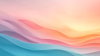 Obraz premium Swirling abstract background in pastel colors digital artwork soft textures calming environment