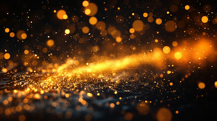 Fototapeta premium Glowing circuit board with vibrant light, minimalistic technology concept background, modern design, bright tone, blurred empty space on the side, showcasing innovation and digital advancement