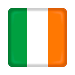 Ireland flag cube pin and badge