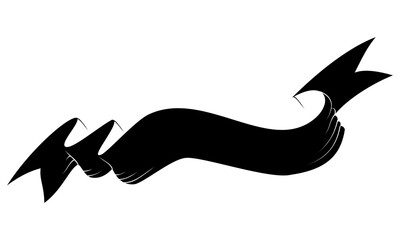 victory ribbon silhouette