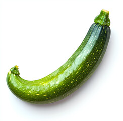 zucchini isolated on white background