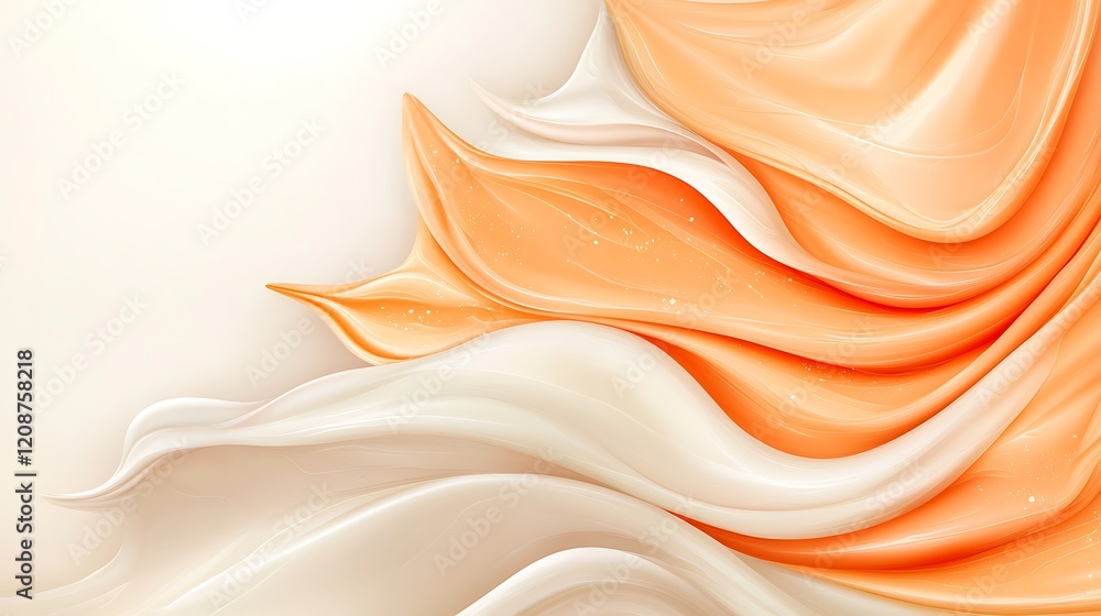 Poster artistic design in pastel colors fluid movement and elegant abstract background textures