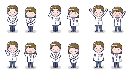 薬剤師の男女 01