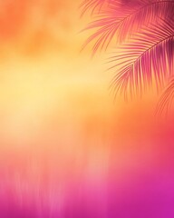 A vibrant gradient background with tropical sunset colors.featuring bright oranges, pinks, and purples.evoking warmth and relaxation.ideal for summer and beach-themed content