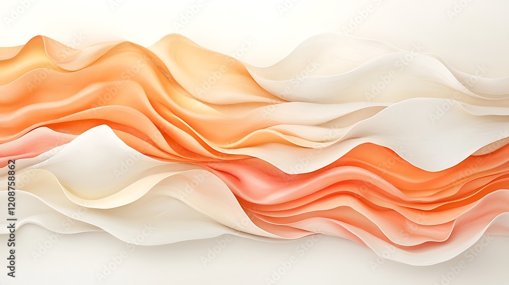 Poster fluid abstract background in pastel colors artistic waves soft texture tranquil design