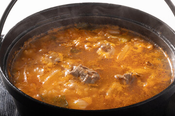 牛肉キムチ　雑炊