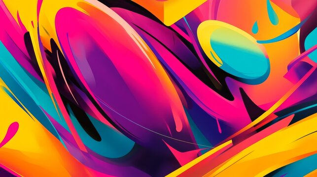 A vibrant graffiti gradient background.featuring bold and bright colors.highlighting urban culture and creativity.Ideal for street art promotions, urban events, and contemporary designs