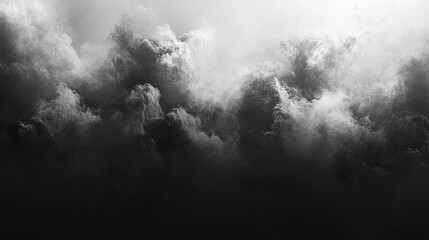 A grainy gradient background featuring grey, black, and white monochrome tones creates a smooth yet chaotic noise texture, offering a sense of modernity, depth, and visual intensity in design

