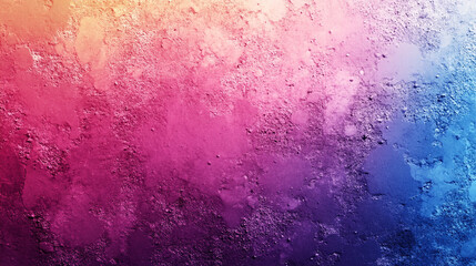 Grainy gradient background with purple, blue, pink, and yellow hues creating a smooth, vibrant texture symbolizing creativity, energy, and dynamic motion in design with an abstract, chaotic feel
