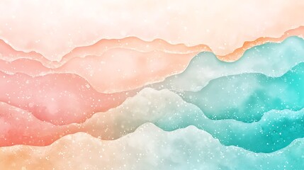 Fototapeta premium Artistic pastel landscape soft abstract background and digital illustration viewpoint