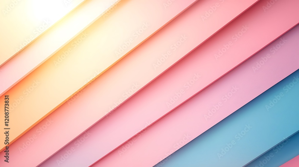 Poster dynamic abstract background with pastel color waves digital art modern design creative space