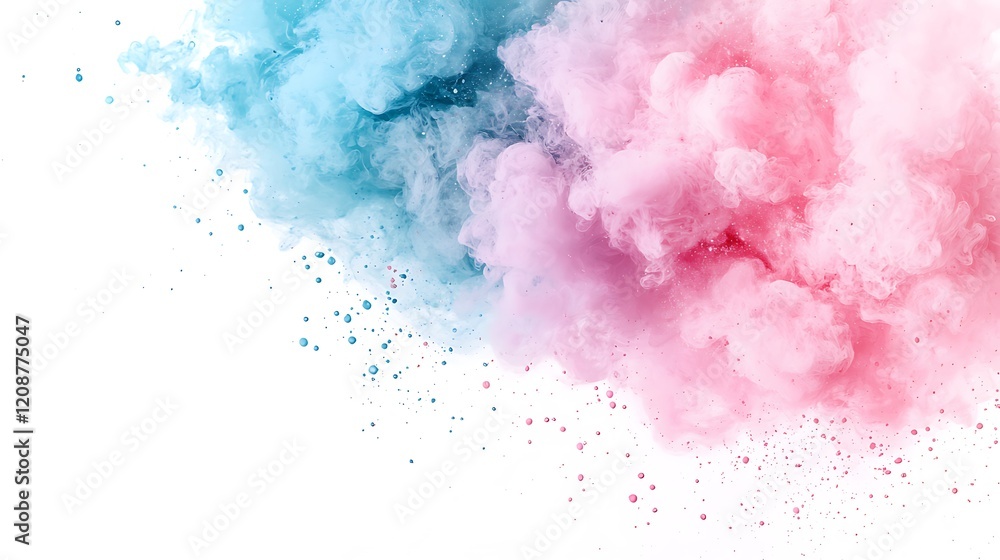 Aufkleber pastel cloud aesthetic dynamic abstract background and artistic soft environment design
