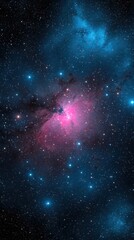 Galactic exploration of distant stars outer space panoramic view cosmic environment vibrant colors