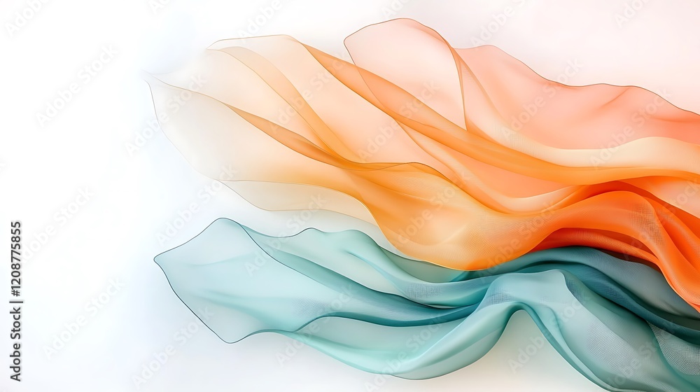 Poster flowing abstract background with pastel colors artistic design soft light environment