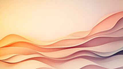 Fototapeta premium Fluid abstract art soft pastel waves creating a unique digital environment perspective