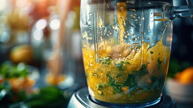Blender: A versatile appliance that mixes, purees, and liquefies ingredients, ideal for smoothies, sauces, and soups, with powerful blades and speed controls.
