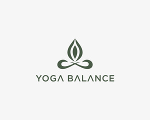 Fototapeta premium Yoga balance logo