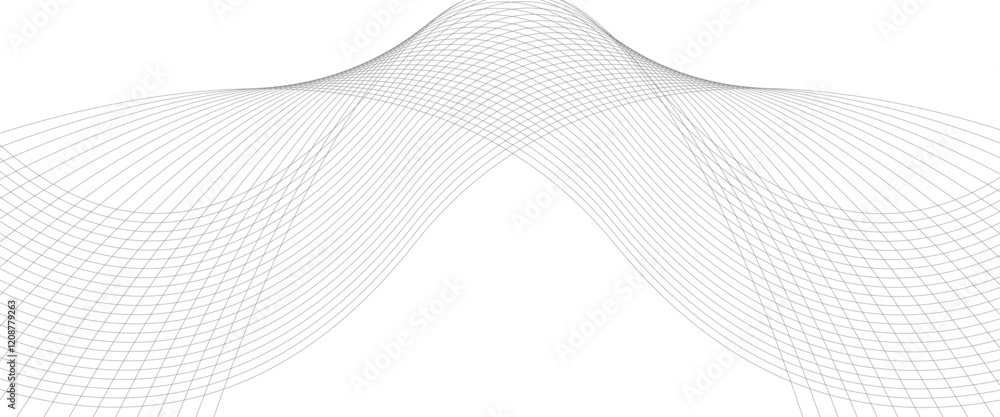 Poster vector modern abstract background with wave of flowing lines digital futuristic concept.