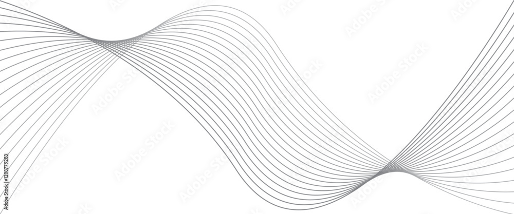 Poster vector modern abstract background with wave of flowing lines digital futuristic concept.