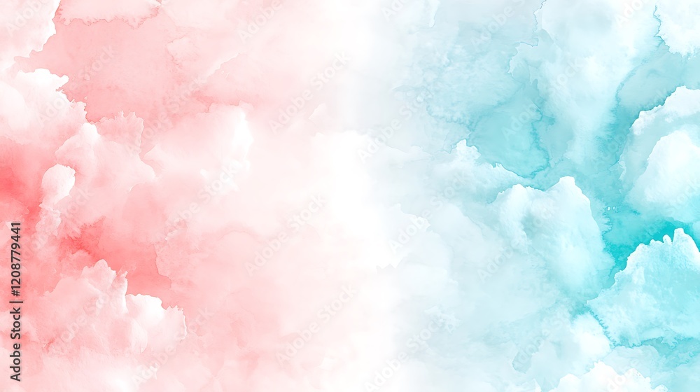 Aufkleber abstract background in pastel color clouds digital art soft atmosphere visual serenity