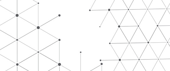 Vector modern technology banner template texture with line connection background