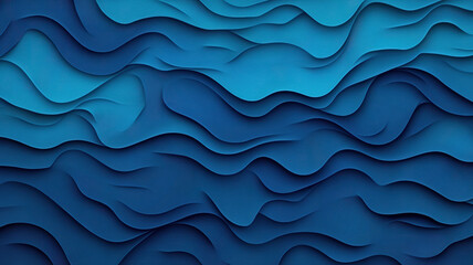 Obraz premium Blue abstract wave pattern with layered texture