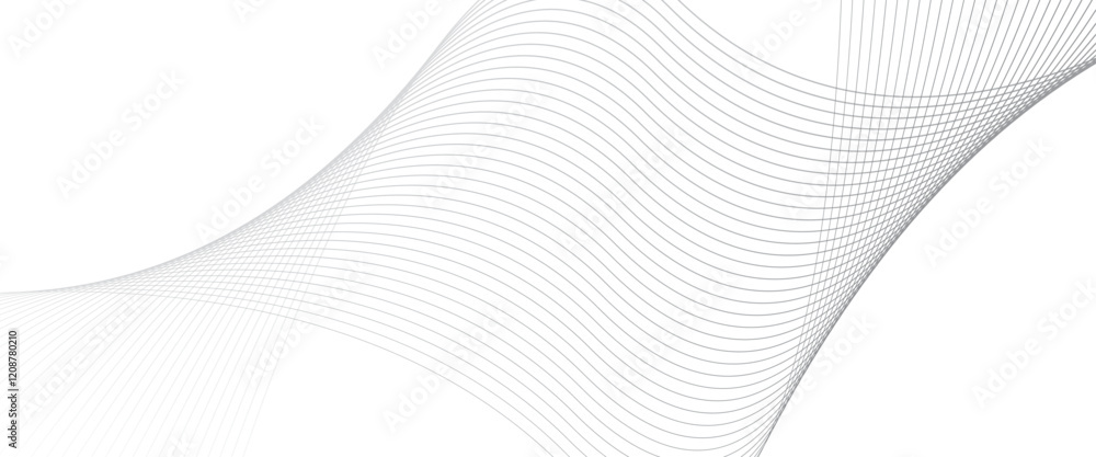 Poster vector modern abstract background with wave of flowing lines digital futuristic concept.
