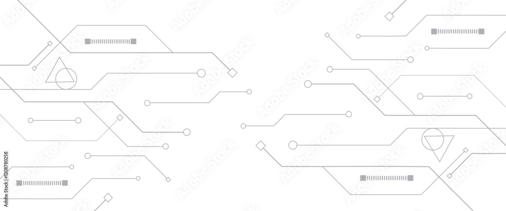 Poster vector abstract digital technology with line digital technological for web banner background