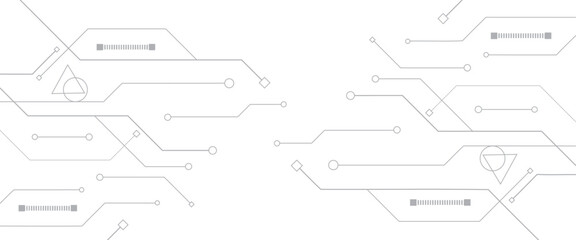 Vector abstract digital technology with line digital technological for web banner background
