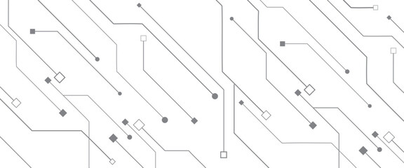 Vector abstract digital technology with line digital technological for web banner background