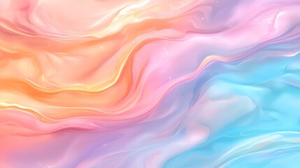 Obraz premium Fluid abstract background in pastel colors digital art soft environment artistic viewpoint