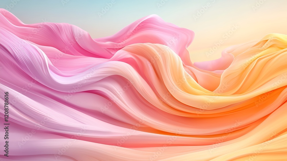Poster pastel abstract background fluid shapes in a soft artistic environment