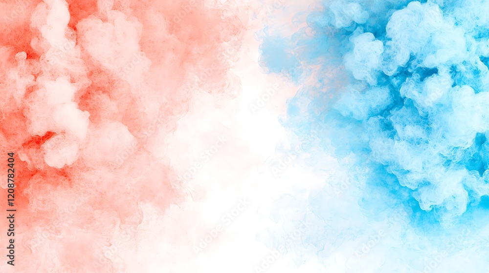 Poster abstract background with pastel colors soft cloud patterns digital art modern design