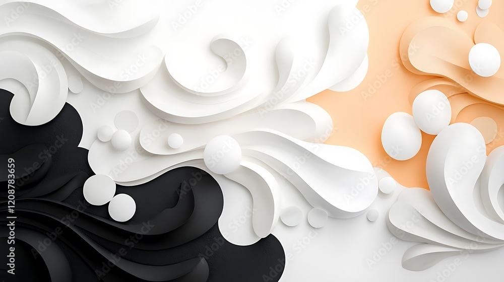 Poster artistic design abstract background of pastel waves in a digital environment