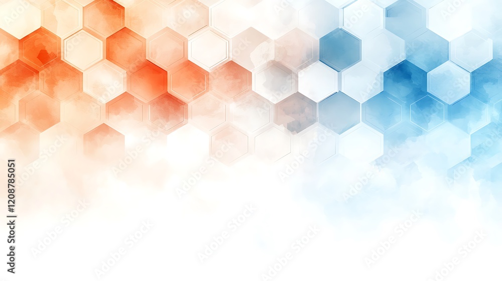 Poster abstract pastel patterns soft hexagonal digital art with a creative touch