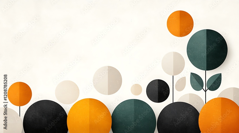 Poster abstract background with pastel colors minimalist design calm environment artistic view