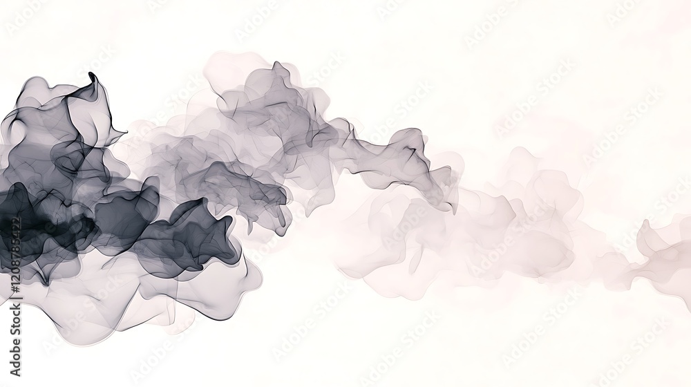 Poster abstract background in pastel color smoke patterns digital art minimalist style close-up view