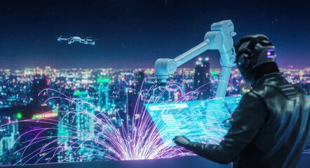 Future Technology: A Hub of Futuristic Industrial Activity.