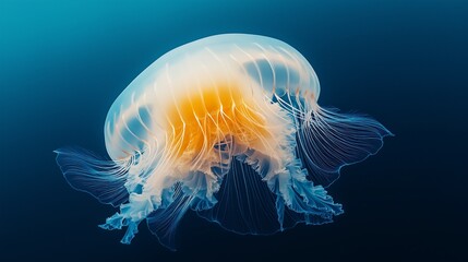 Beautiful Jellyfish In Deep Waters