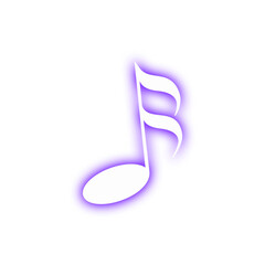 Purple Music Note Icon