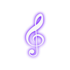 Purple Music Note Icon