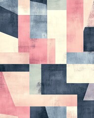 Abstract geometric pattern in pastel colors.